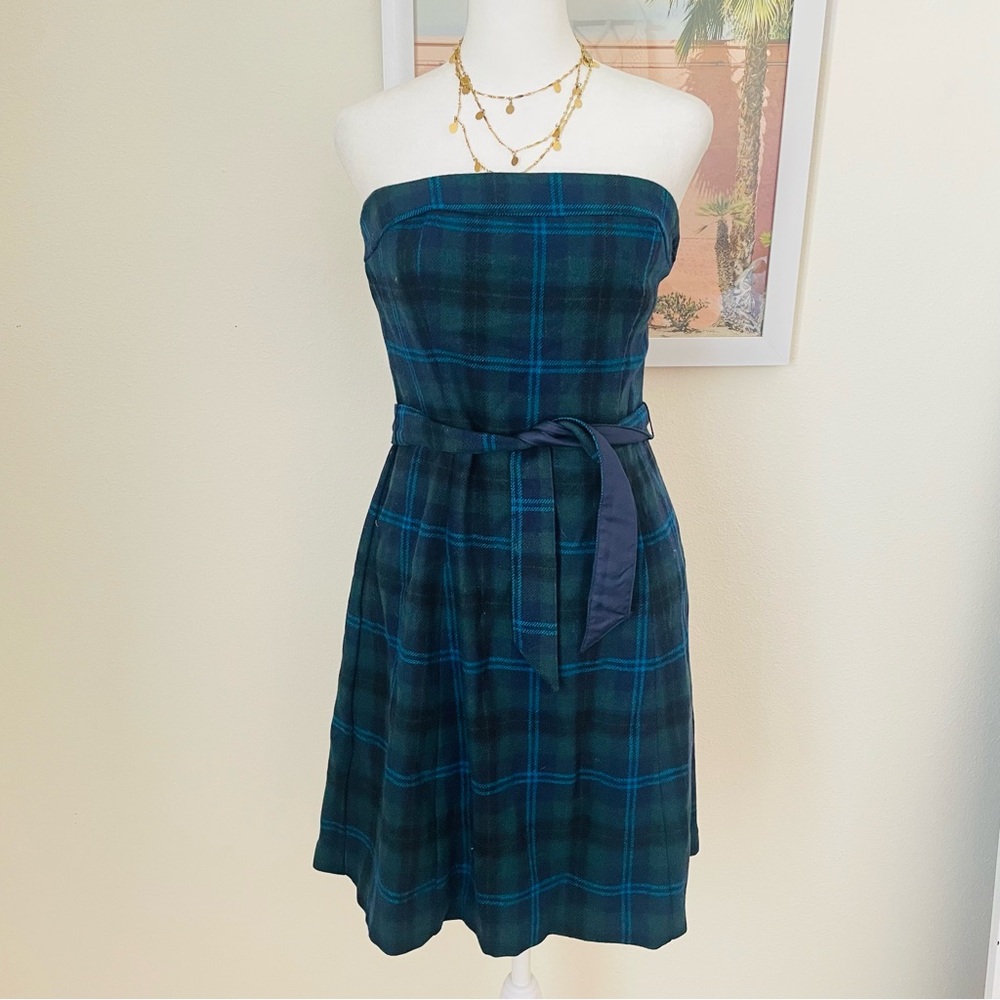 American Eagle Vintage Y2K Plaid Wool Tartan Mini Dress in Size US 6